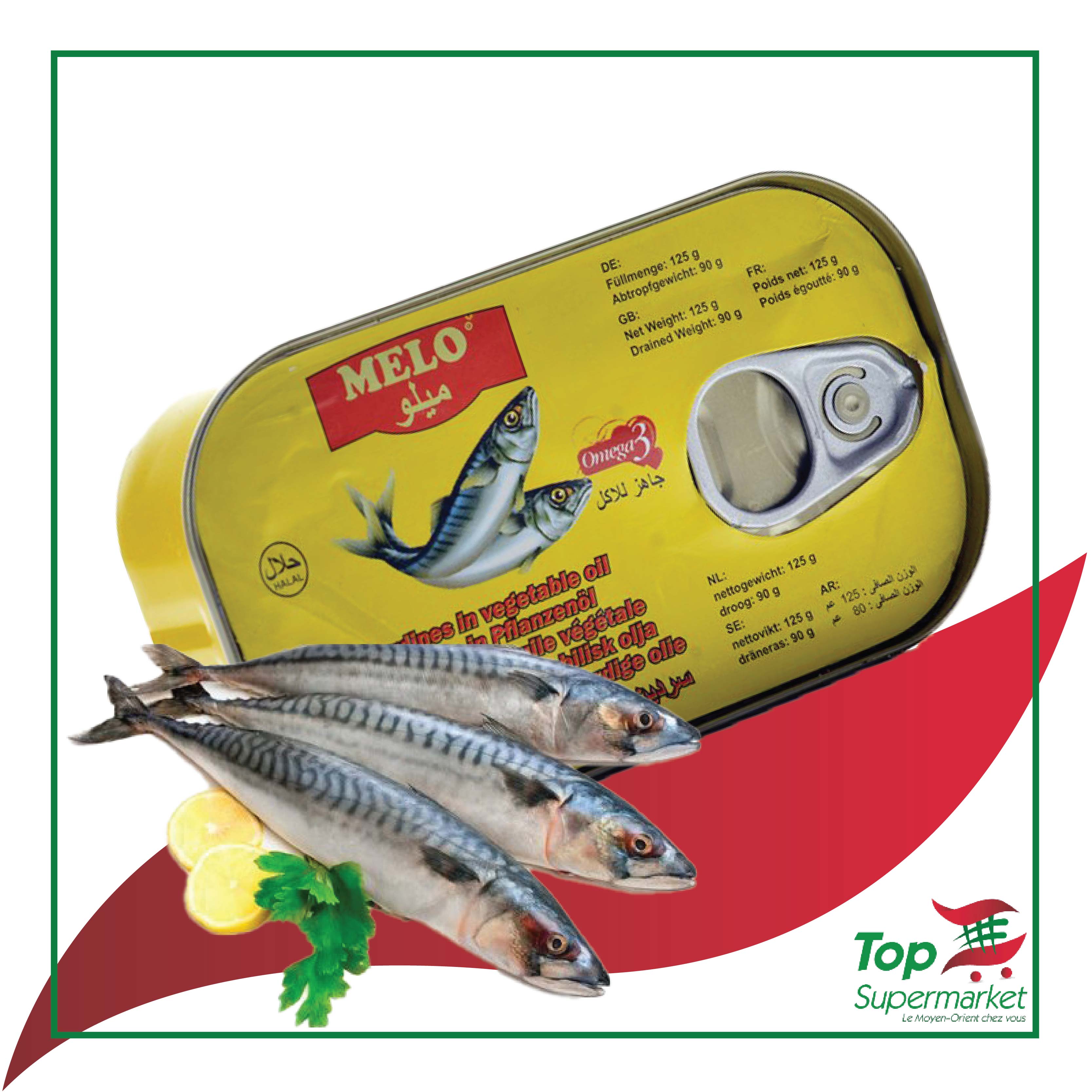 Melo Sardines 125gr